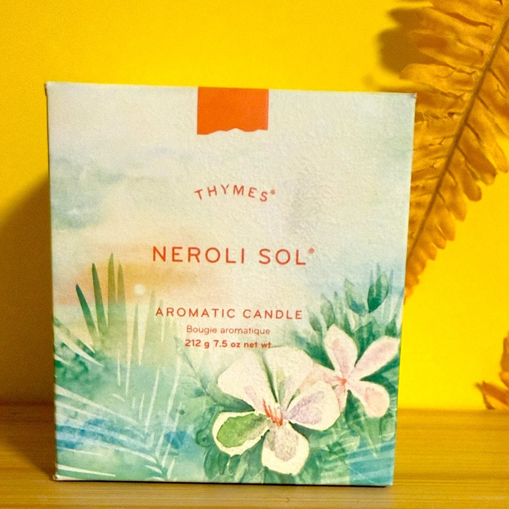 Thymes Neroli Sol Aromatic Candle  212g 7.05oz - Picture 3 of 7